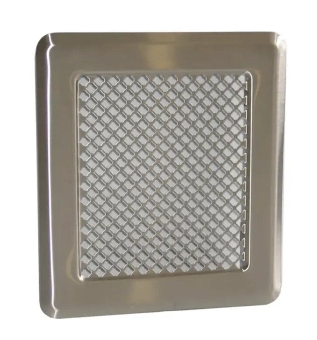 Вентиляційна решітка Darco Р2, 175х195 мм, хром від компанії Магазин камінів і печей - фото 1