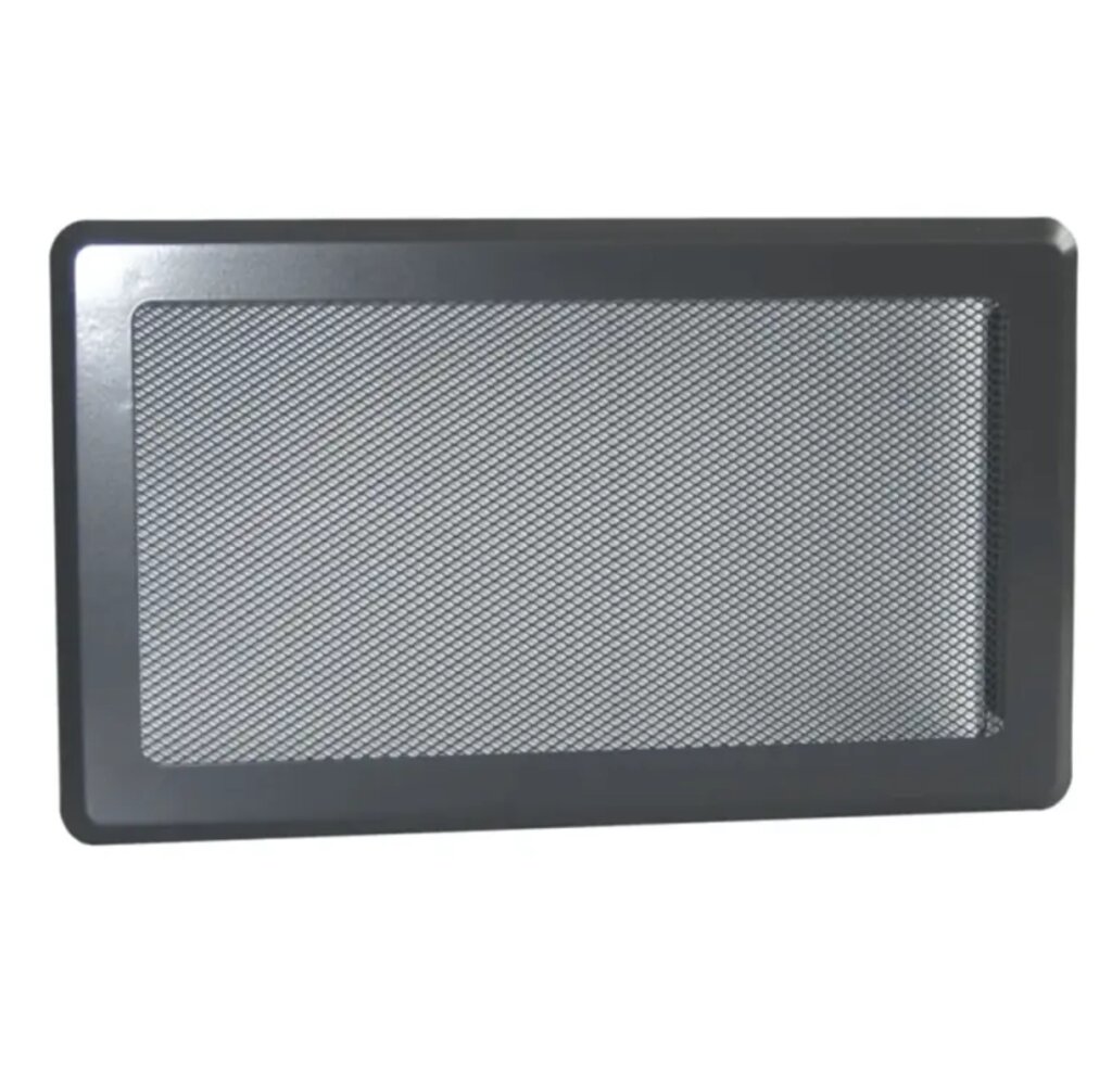 Вентиляційна решітка Darco Р4 Light, 335х195 мм, графіт від компанії Магазин камінів і печей - фото 1