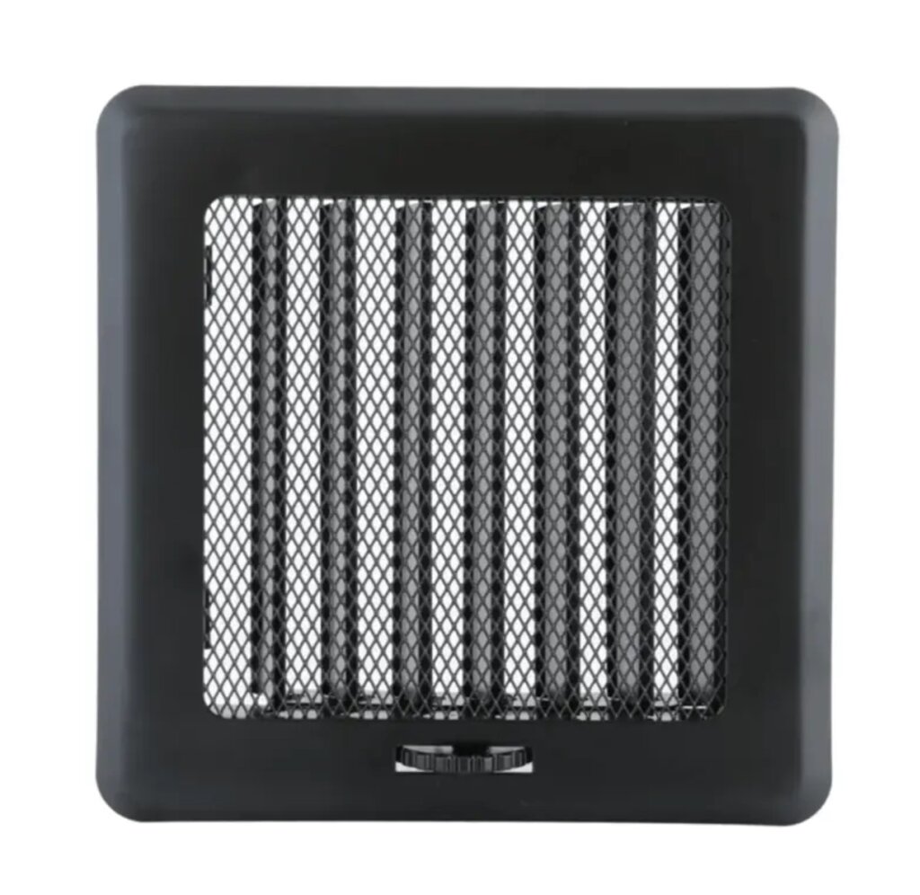 Вентиляційна решітка Darco Рж2 light, 195х175 мм, графіт від компанії Магазин камінів і печей - фото 1