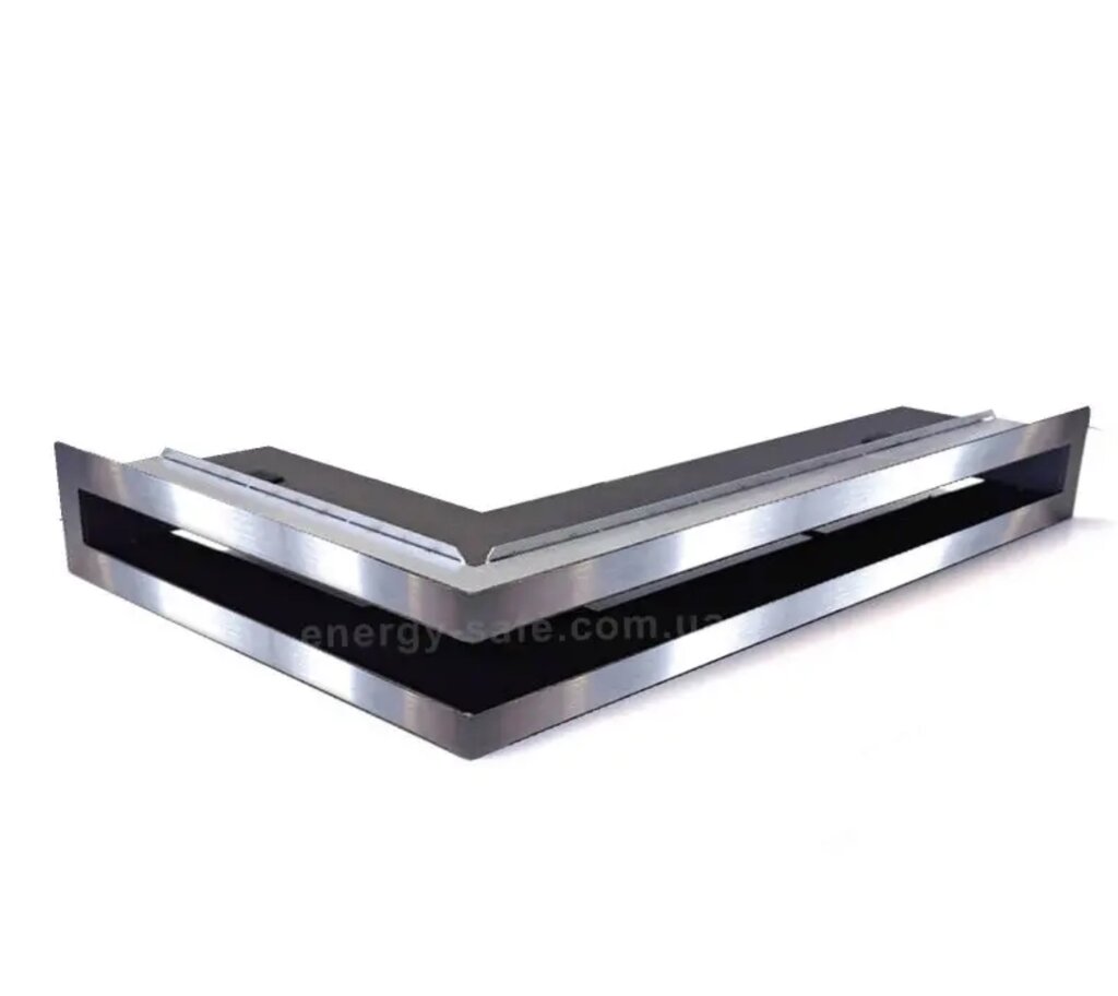 Вентиляційна решітка тунельна V-OPEN-L права, 500х700/100 мм, хром від компанії Магазин камінів і печей - фото 1