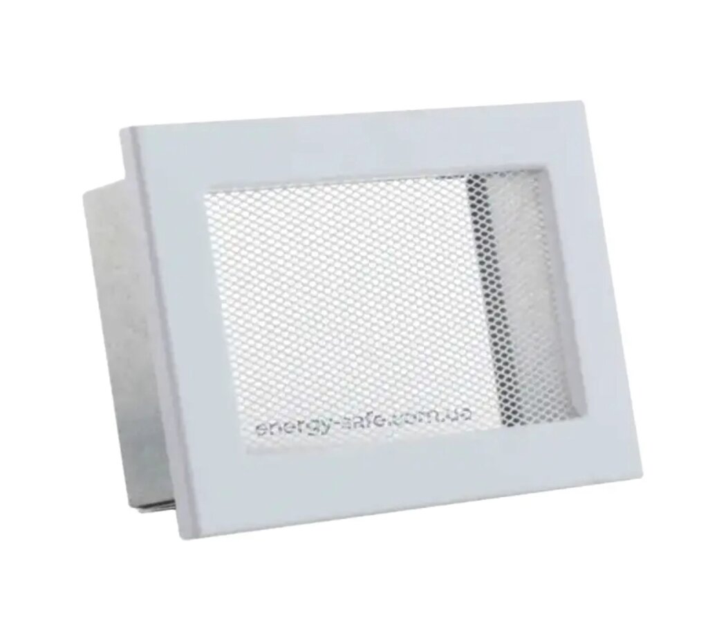 Вентиляційна решітка Ventlab KRVSM 190х170 мм, сітка, біла від компанії Магазин камінів і печей - фото 1