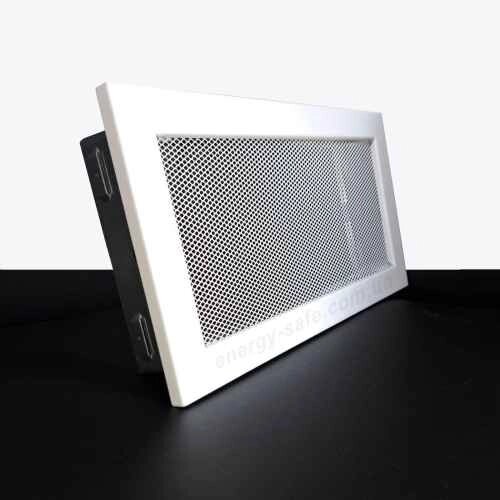 Вентиляційна решітка Ventlab KRVSM 450х240 мм, сітка, біла від компанії Магазин камінів і печей - фото 1