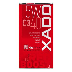 Моторна олива XADO Atomic Oil 5W-40 C3 RED BOOST синтетична 5 л