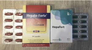 Hapato-Forte Hepafort Liver Supplement Харчова домішка для печінки Єгипту 30 капсул термін 2025