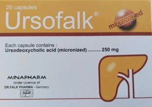 Ursоfalk_Урсофальк 250 мг Гепатопротекторний засіб для печінки