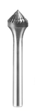Борфреза твердосплавна конічна з кутом 90 градусів 12х6 хвостовик 6 мм від компанії SOLID TOOLS - фото 1