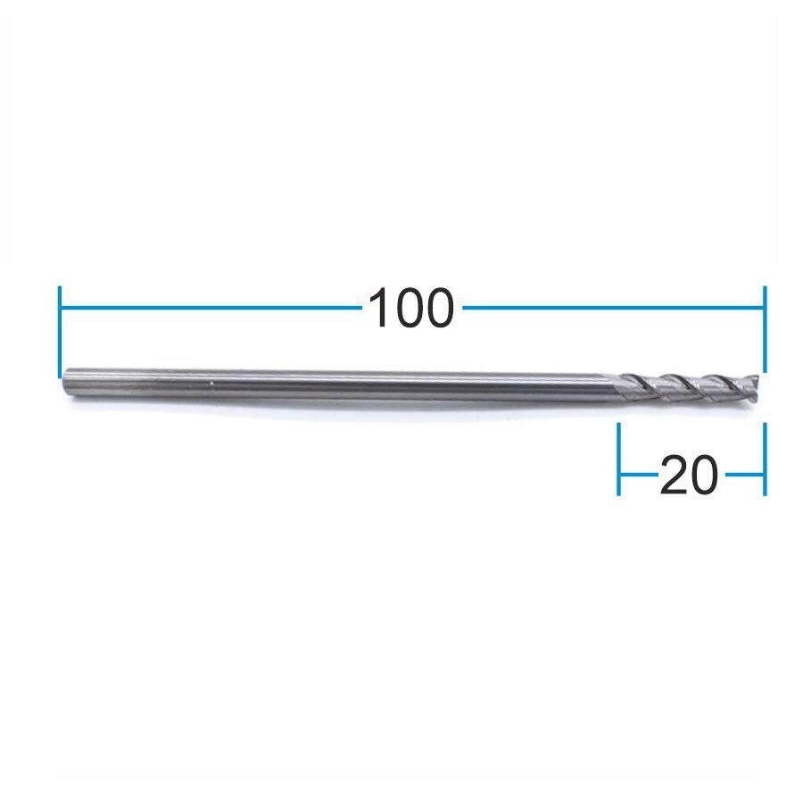 Фреза кінцева для ЧПУ DJTOL D4-l20-L100 AAEN2LX04L від компанії SOLID TOOLS - фото 1