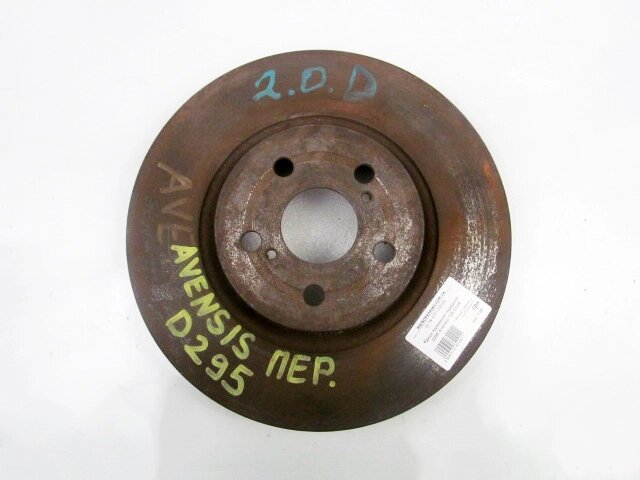 Диск гальмівний передній D295 2.2D Toyota Avensis T25 (T250) 2003-2009 4351205080 (17262) від компанії Автозапчастини б/в для японських автомобілів - вибирайте Razborka6062 - фото 1
