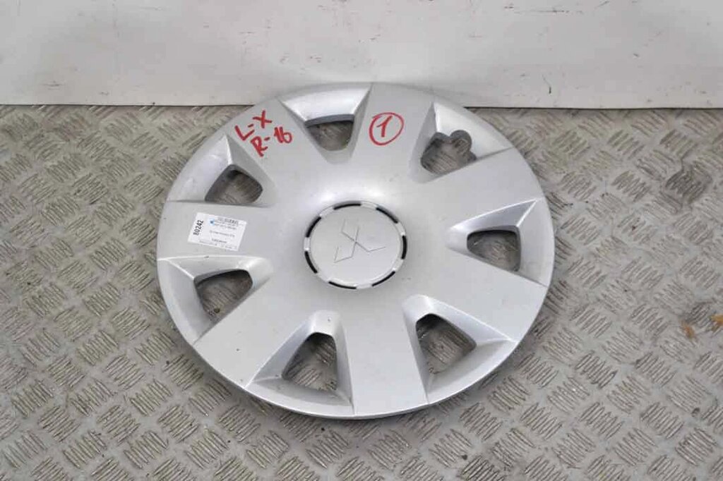 Ковпак колеса 1шт. R16 Mitsubishi Lancer X (CY) 2007-2013 4252A044 (80242) від компанії Автозапчастини б/в для японських автомобілів - вибирайте Razborka6062 - фото 1