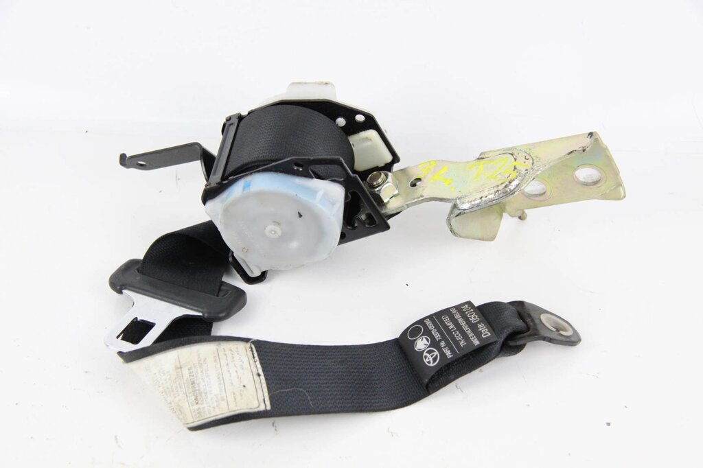 Ремінь безпеки задній лівий Toyota Avensis T25 (T250) 2003-2009 7337005081C0 (50488) від компанії Автозапчастини б/в для японських автомобілів - вибирайте Razborka6062 - фото 1