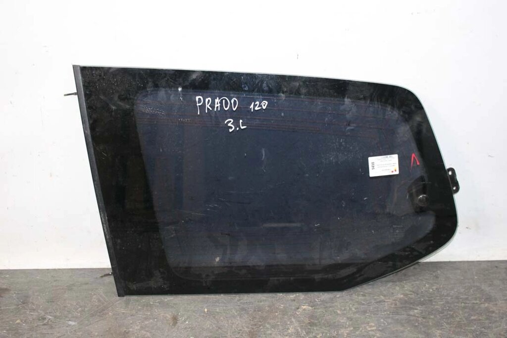 Скло в кузов заднє ліве Toyota Prado 120 (J120W) 2003-2009 6272060791 (16457) від компанії Автозапчастини б/в для японських автомобілів - вибирайте Razborka6062 - фото 1