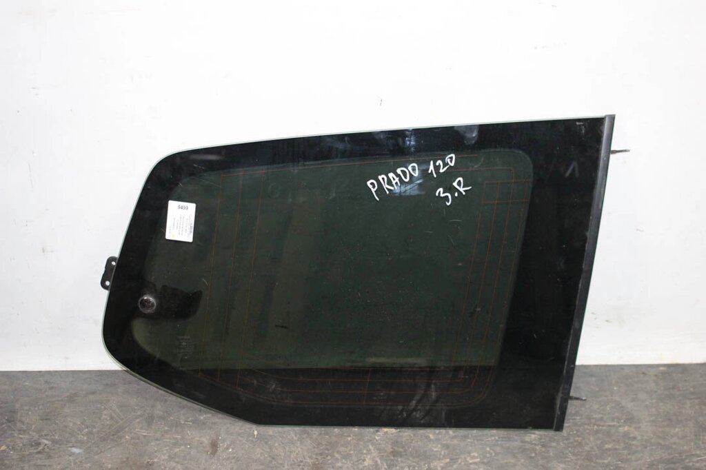 Скло в кузов заднє праве Toyota Prado 120 (J120W) 2003-2009 6271060891 (16459) від компанії Автозапчастини б/в для японських автомобілів - вибирайте Razborka6062 - фото 1