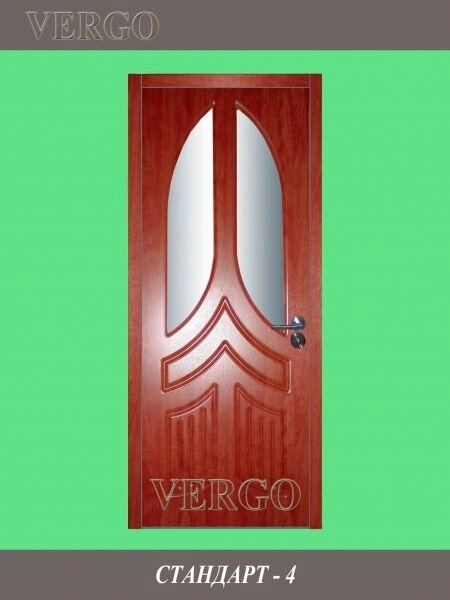 Двері міжкімнатні фрезеровані з масиву МДФ серії "Стандарт" компанії "Верги" від компанії Компанія «Верго» Мелодія вашого будинку! - фото 1