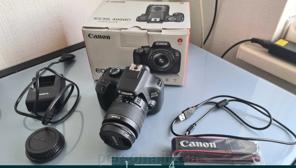 Фотокамера Дзеркальна: Canon EOS 4000D 18-55 DC III від компанії Інтернет магазин - Persona.in. ua - фото 1