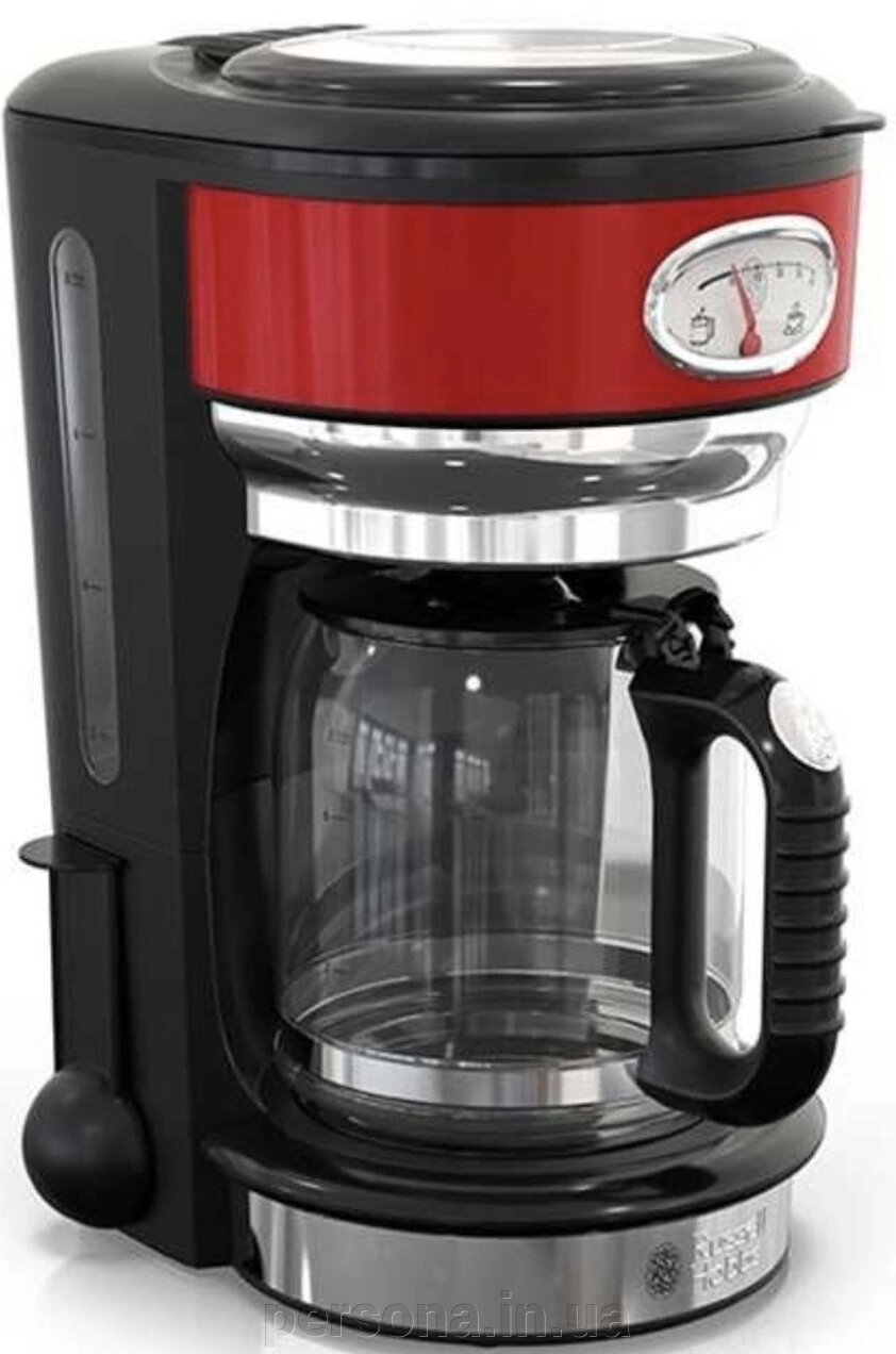Кавоварка: RUSSELL HOBBS Retro Ribbon Red. від компанії Інтернет магазин - Persona.in. ua - фото 1