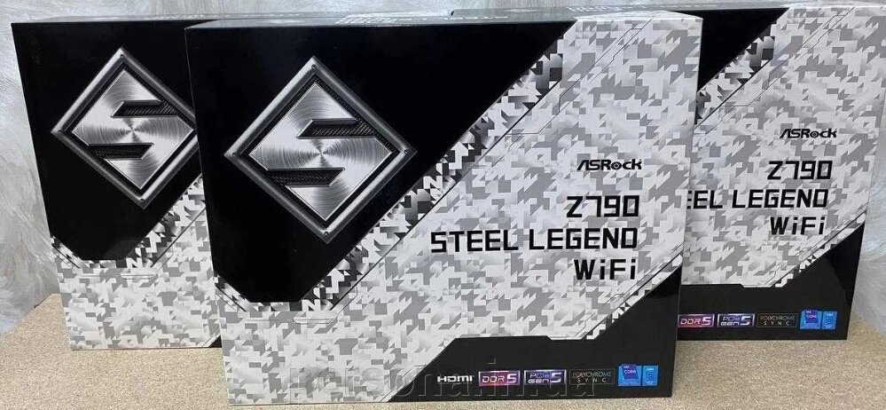 Материнська плата: ASROCK Z790 Steel Legend Нова! від компанії Інтернет магазин - Persona.in. ua - фото 1