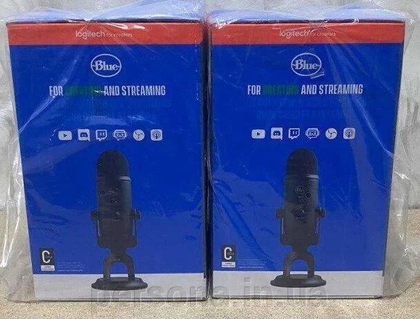 Мікрофон студійний/ для ПК: Blue Microphones Yeti Blackout від компанії Інтернет магазин - Persona.in. ua - фото 1