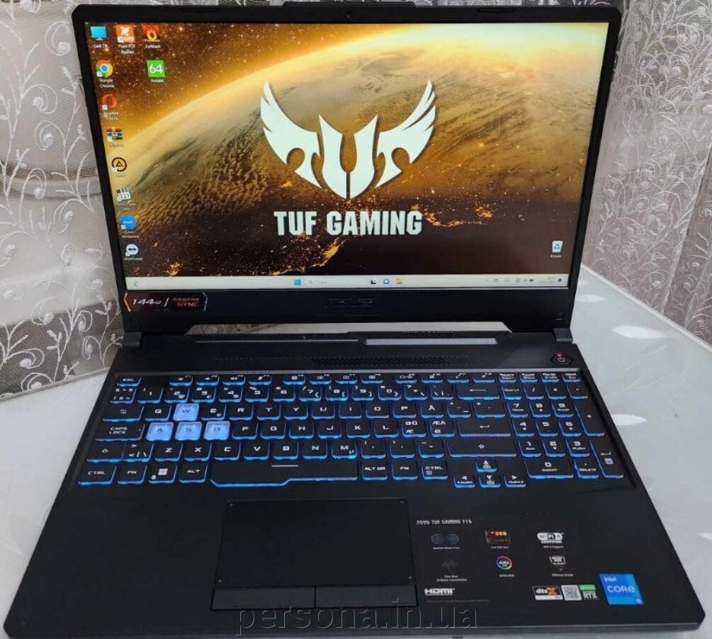Ноутбук: ASUS TUF F15/ 144Hz./ i5-11400H/ RTX3050/ RAM16GB/ SSD512Gb. від компанії Інтернет магазин - Persona.in. ua - фото 1