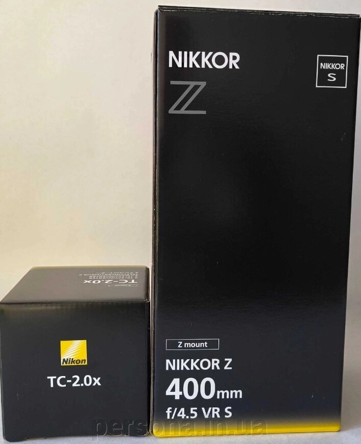 Об'єктив: Nikon Nikkor Z 400mm. f/4.5S VR+ Телеконвектор Nikon Z TC-2.0x. Новий об'єктив. від компанії Інтернет магазин - Persona.in. ua - фото 1