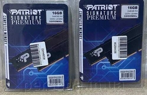 Пам'ять для Комп'ютера: PATRIOT 16Gb. DDR4 3200 MHz. Line Premium від компанії Інтернет магазин - Persona.in. ua - фото 1