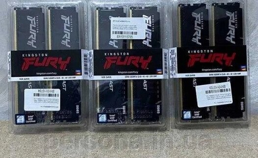 Пам'ять для настільних комп'ютерів: Kingston FURY 16Gb. 2x8Gb. DDR5. від компанії Інтернет магазин - Persona.in. ua - фото 1