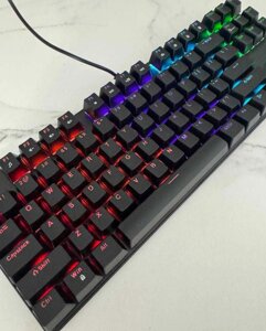 Механічна клавіатура 87 підсвідка топова нова геймерам.