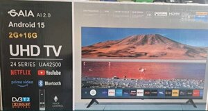 Телевізор Samsung smart TV 32 Android15 4K Wi-Fi+T2 UHD смарт 34 43