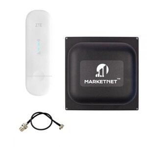 Комплект "ZTE MF79u + Антена панельна MARKETNET Square 19 dBi 824-960 МГц/1700-2700 МГц"