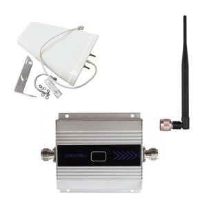 Комплект Репітер 1 діапазон 900 МГц Aspor + Антена для репітера зовнішня 2G/3G/4G 800-2700МГц 10 дБ