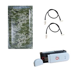 Потужний домашній комплект 4G LTE Wi-Fi роутер Olax F90 + антена 4G MARKETNET Maxi MIMO Мілітарі 2 х 22 dBi