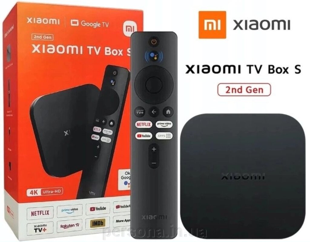 Приставка: Xiaomi Mi Box S 4K Gen2 Smart Бокс , Smart TV Stuck T2 Плеер! від компанії Інтернет магазин - Persona.in. ua - фото 1