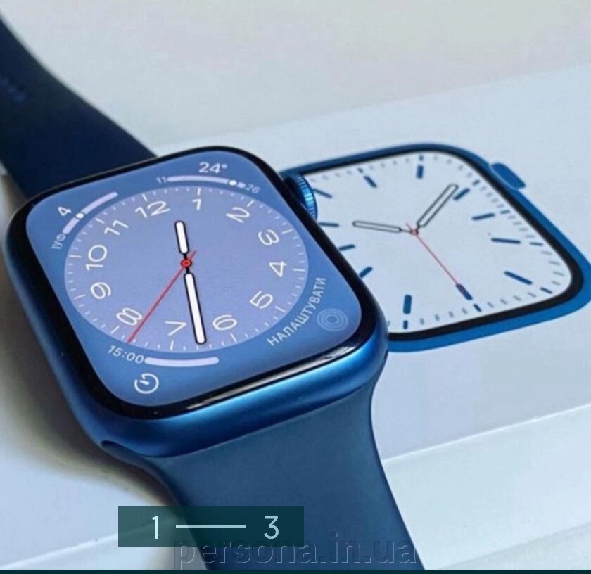 СМАРТ-Часи: Apple Watch 7.45 Blue. від компанії Інтернет магазин - Persona.in. ua - фото 1