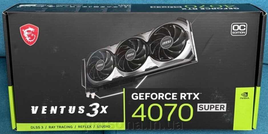 Відеокарта: GeForce RTX 4070 Super 12G Ventus 3X від компанії Інтернет магазин - Persona.in. ua - фото 1