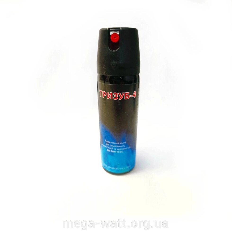 Газовый баллончик Тризуб-4 струйный ##от компании## "MEGA-WATT" - средства самозащиты и охраны - ##фото## 1