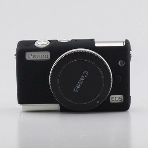 Захисна силіконова кришка для камер Canon EOS M100, M200 - Чорна