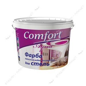 Фарба водоемульсійна Comfort Aqua для стін та стель 1.2кг