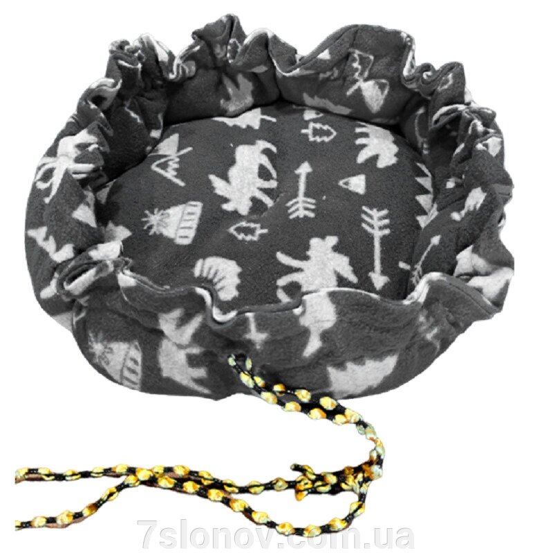 Лежанка для дрібних та середніх домашніх тварин кругла 55 см №4 від компанії Інтернет Ветаптека 7 слонів - фото 1