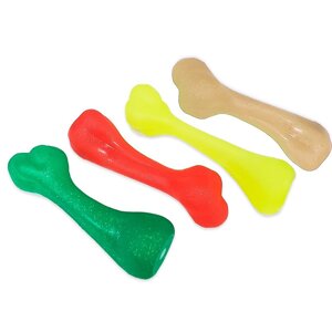 Іграшка для собак Кістка зі звуком гумова 16 см Китай