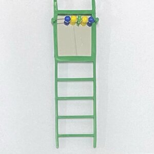 Іграшка для папуг Лесенка із дзеркалом зелена Дніпропетровськ