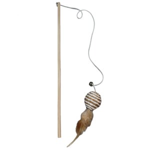 Іграшка для кішок Удочка дражнилка з кулькою Китай