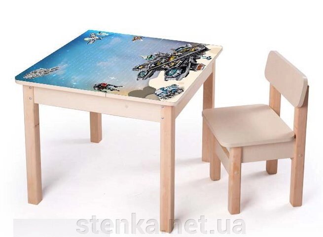 Дитячий столик Космос від компанії SportStenkaUA Шведська стінка, спортивний куточок з виробництва, Київ - фото 1