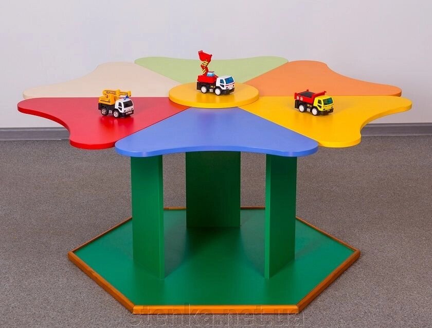 Дитячий столик Пелюстки (4 сегмента) від компанії SportStenkaUA Шведська стінка, спортивний куточок з виробництва, Київ - фото 1