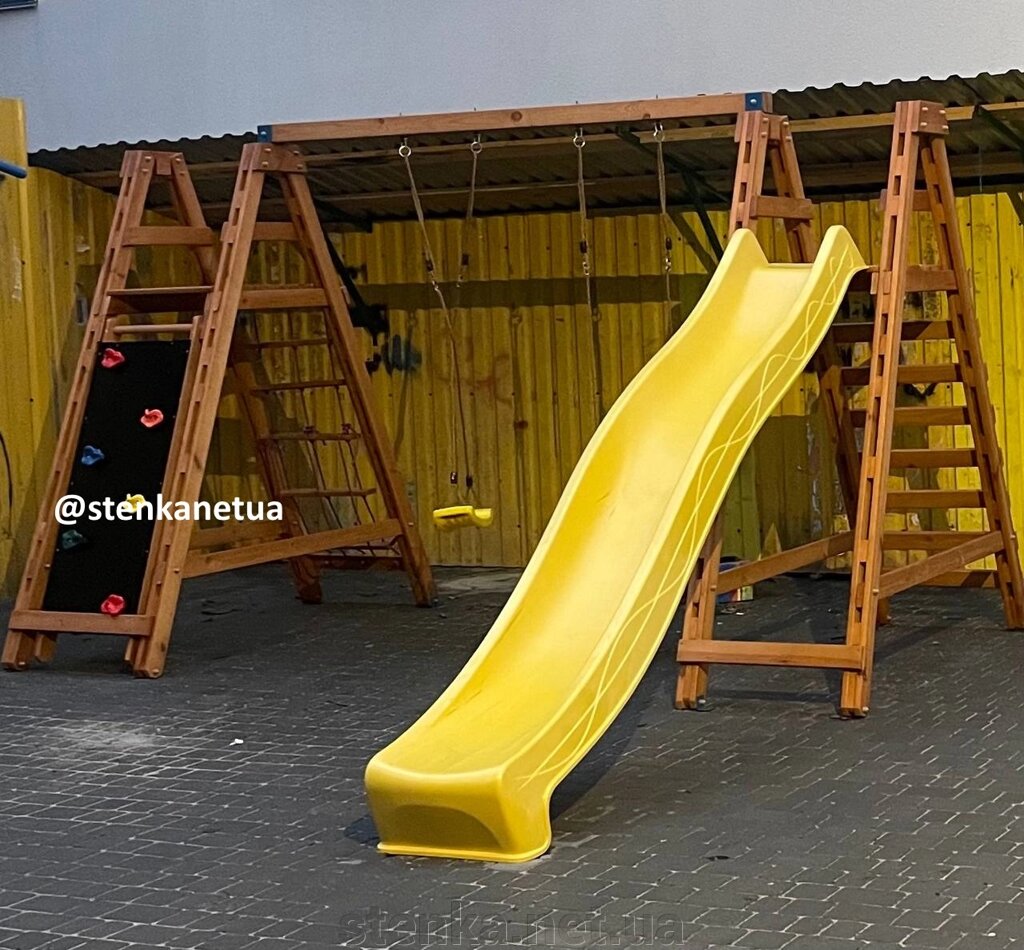 Ігрова вулична дитячий майданчик "Скелелаз" від компанії SportStenkaUA Шведська стінка, спортивний куточок з виробництва, Київ - фото 1