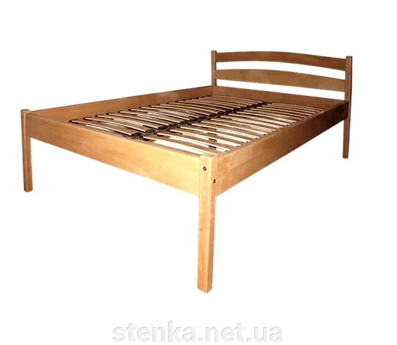 Ліжко двоспальне з цільного буку ВГ-10012 від компанії SportStenkaUA Шведська стінка, спортивний куточок з виробництва, Київ - фото 1