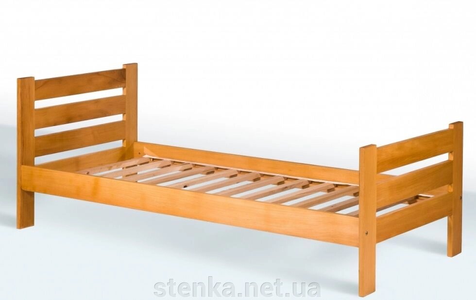 Ліжко односпальне, класична БУК масив від компанії SportStenkaUA Шведська стінка, спортивний куточок з виробництва, Київ - фото 1