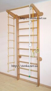 Спортивна стінка (бук) h225 (дерев'яний кріплення)