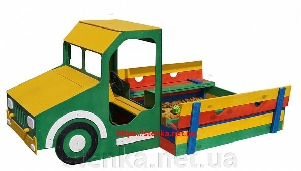 Пісочниця "Вантажівка" від компанії SportStenkaUA Шведська стінка, спортивний куточок з виробництва, Київ - фото 1