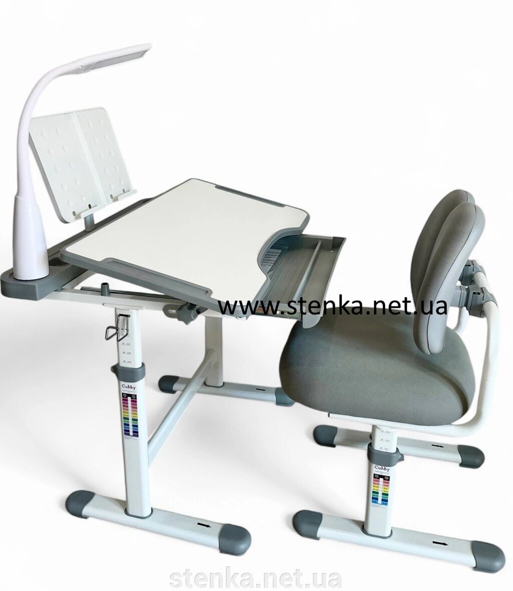 Зростаюча парта + стільчик для школярів Cubby Vivo 3 кольори від компанії SportStenkaUA Шведська стінка, спортивний куточок з виробництва, Київ - фото 1