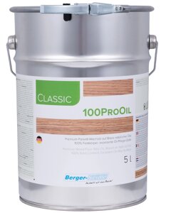 Масло-віск для паркету Berger Classic 100 Pro Oil 5л