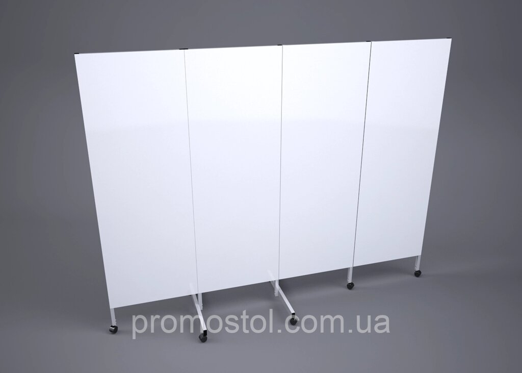 Ширма медична пластикова Elegant 157х200 см 4 секції від компанії ШирмаМаркет - фото 1